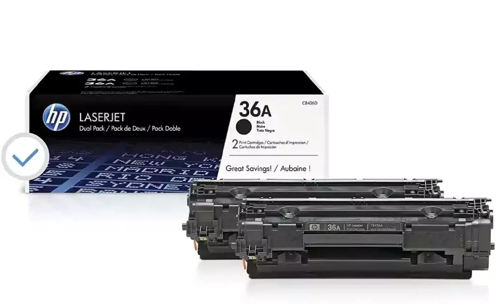 کارتریج تونر مشکی اچپی HP 36A باز شده